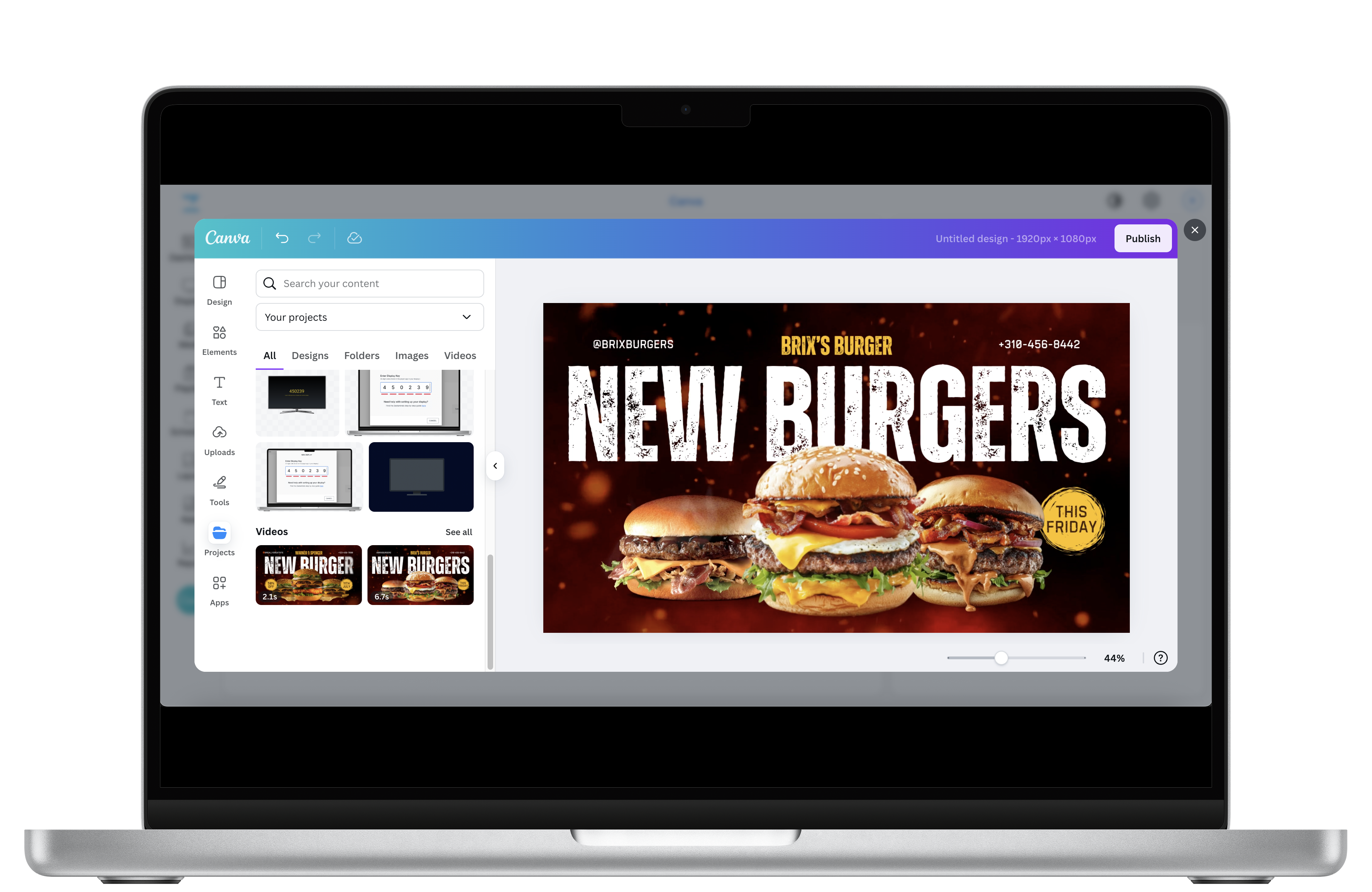 Designing a template